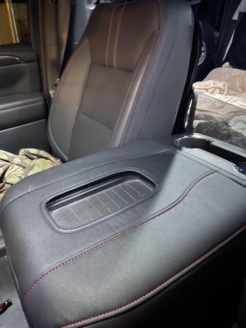 KBH Center Console Cushion Cover for Bucket Seat 2019-2026 GMC Sierra 1500 2500 3500,2019-2026 Chevy Silverado 1500 2500 3500, 2021-2026 Tahoe/Suburban/Yukon