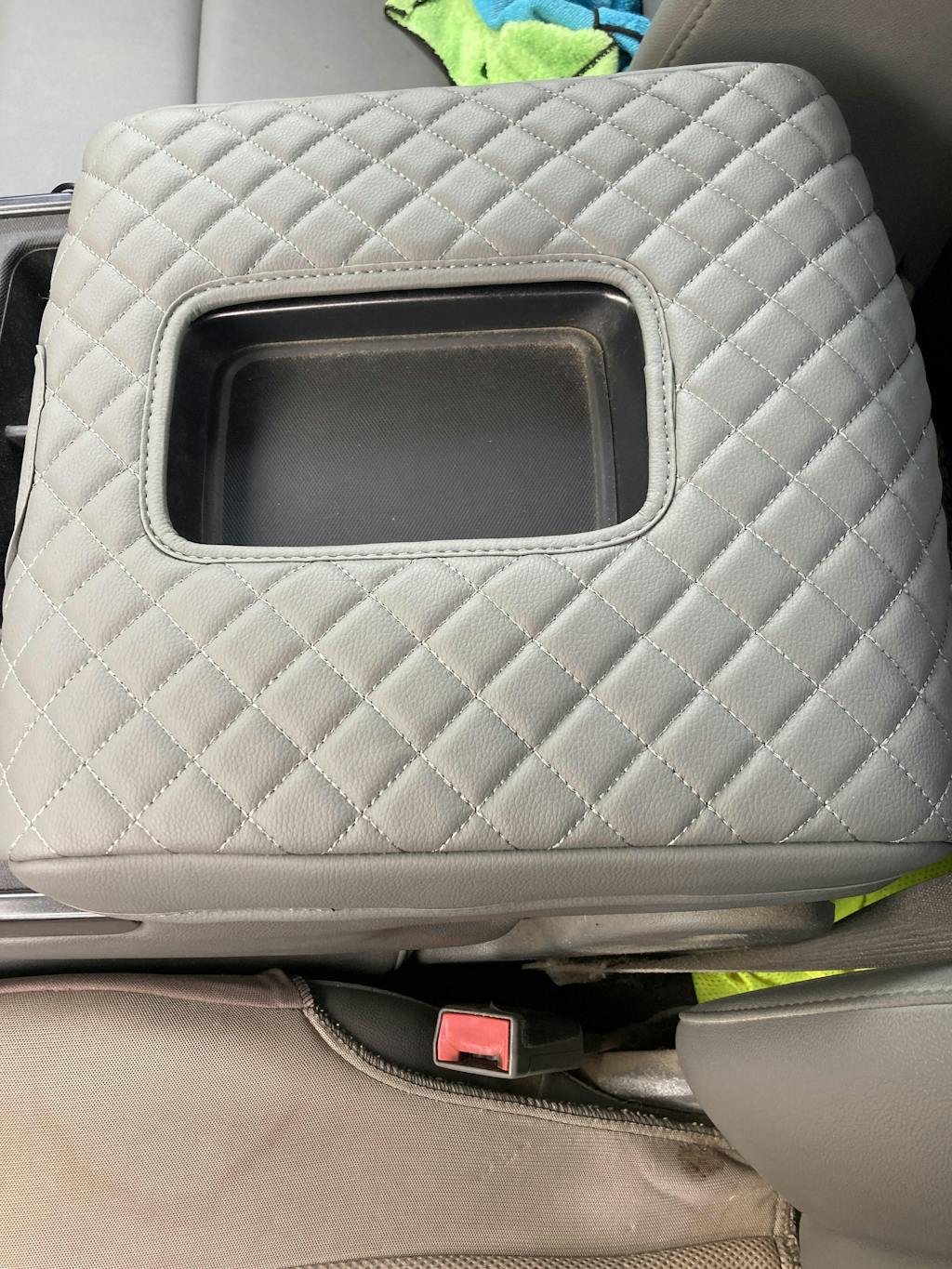 KBH Center Console Armrest Cover for Jump Seat 2014-2018 Chevy Silverado 1500 2500 3500,2014-2018 GMC Sierra 1500 2500 3500