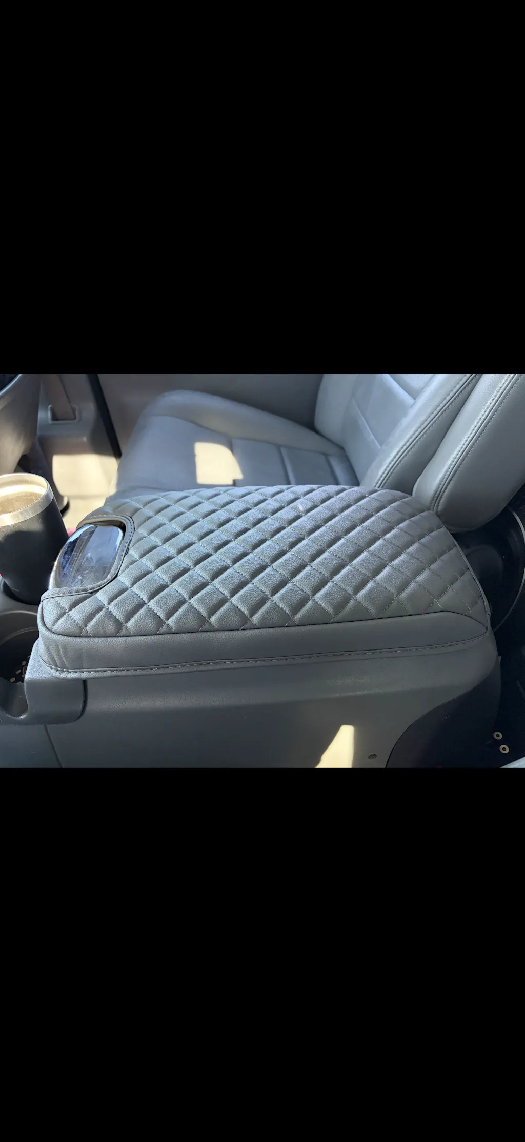 KBH Center Console Armrest Cover for Bucket Seat 1999-2007 Ford F250 F350 F450 F550 Super Duty,2000-2008 Ford F650 Super Duty,1999-2007 Ford Excursion