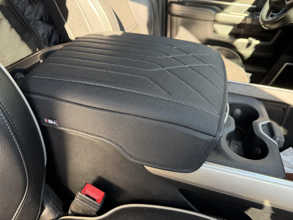 Center Console Armrest Cover for Bucket Seat 2019-2026 Dodge Ram 1500 2500 3500