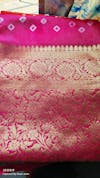 KcPc New Viscos Silk Bandhani With Zari Border Saree