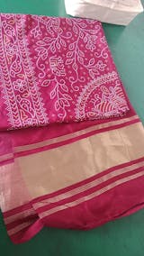 KcPc New Cotton Silk Gaji Style With Bandhani Work Dupatta RAY