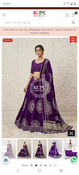 KcPc New Royal Traditional Bandhani Lehenga in Premium Gaji Silk GOR