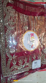 KcPc Modal Silk Bandhani With Gotapatti Work Saree PRF