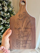 Handwritten Recipe Cutting Board | Custom Engraved Family Keepsake