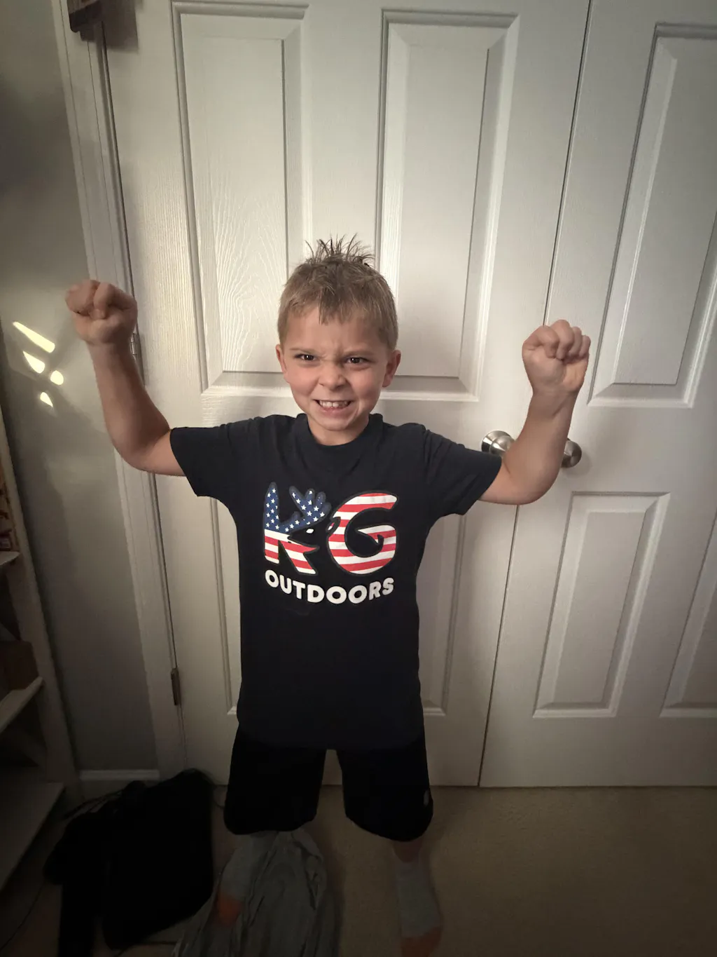 Blue KG Lightweight Hooded Shirt