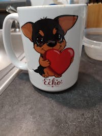 "Echo The MinPin" Custom Mug, (11oz, 15oz)