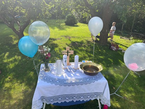 Taufkerze modern - Casper