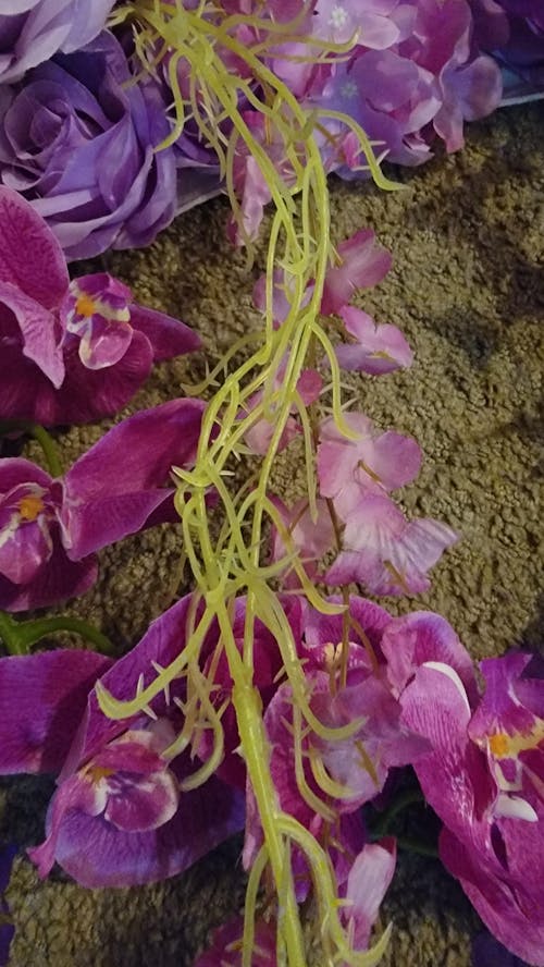 Flower Wall 3D Purple Florals Cover Wedding Party Proposal Decor