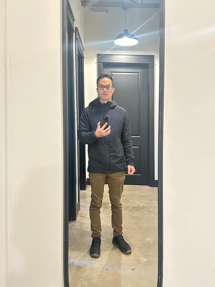 Sierra Designs Navy L Mod Coat Jacket with Wear-Visible