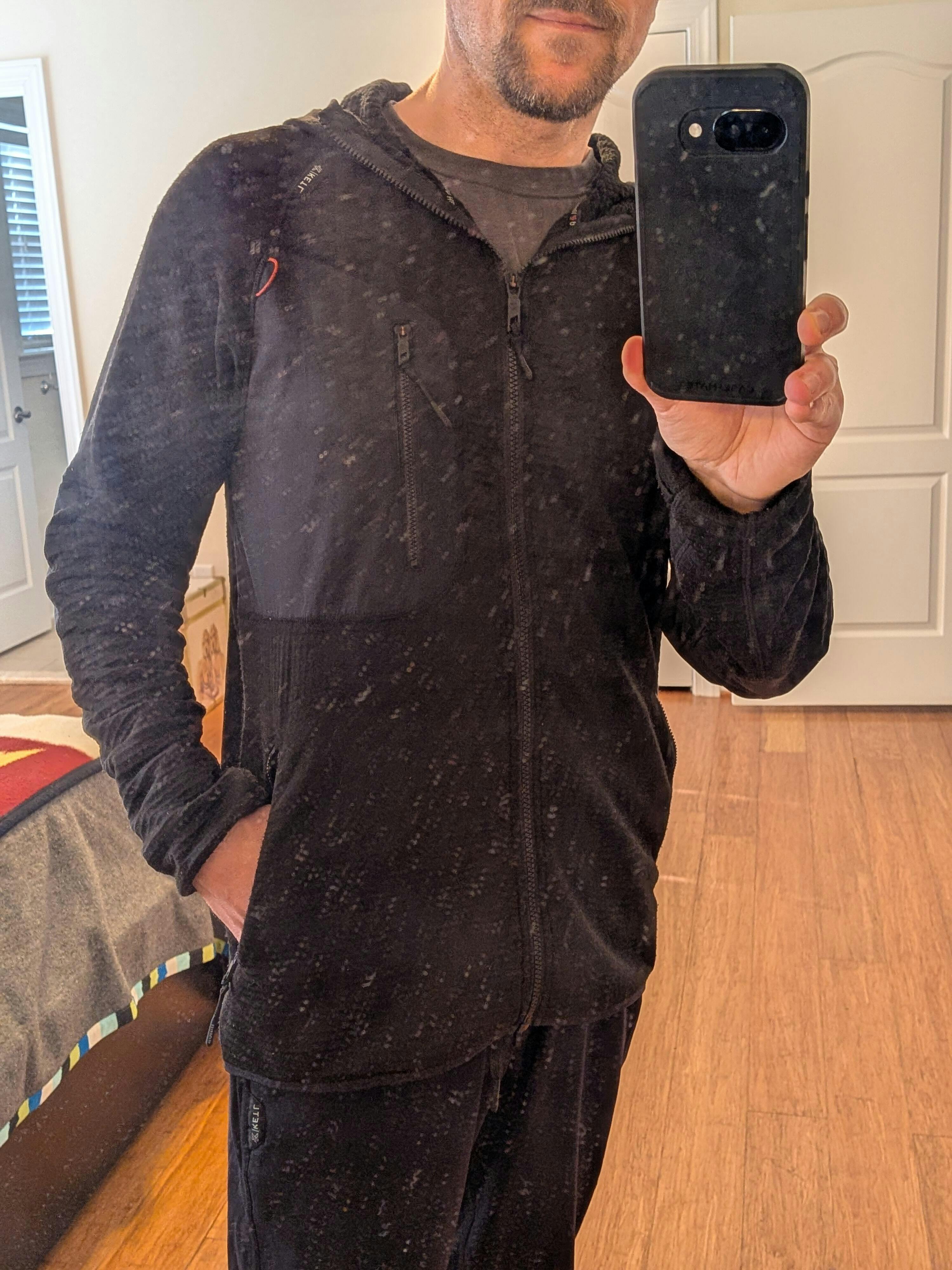KETL RLT Merino Thermal Hoodie | Durable Outdoor Grid Thermal Hoodie