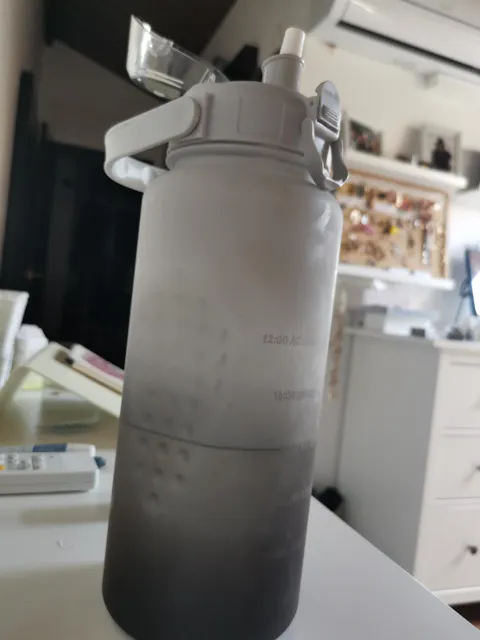 Botella XL Negra y Gris + REGALO Libro Helados Keto