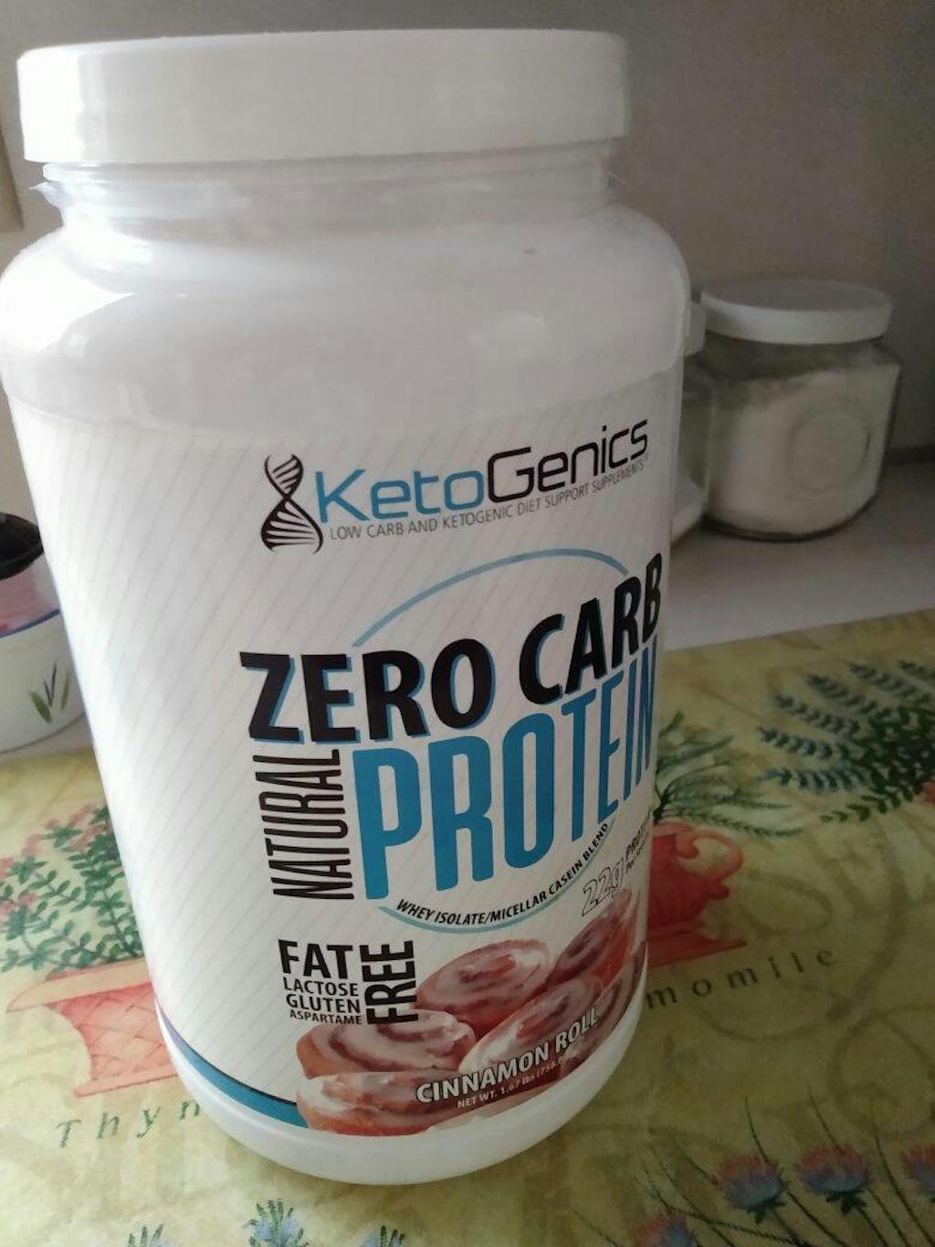 Zero Carb, Zero Sugar Keto Protein Powder Cinnamon Roll KetoGenics