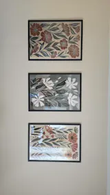 Bohemian Abstract Floral Canvas
