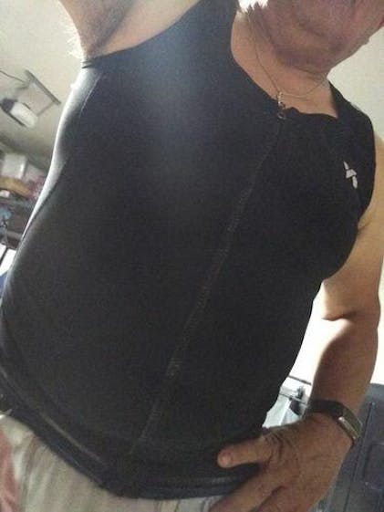  Kewlioo Men's Heat Trapping Zipper Sweat Enhancing