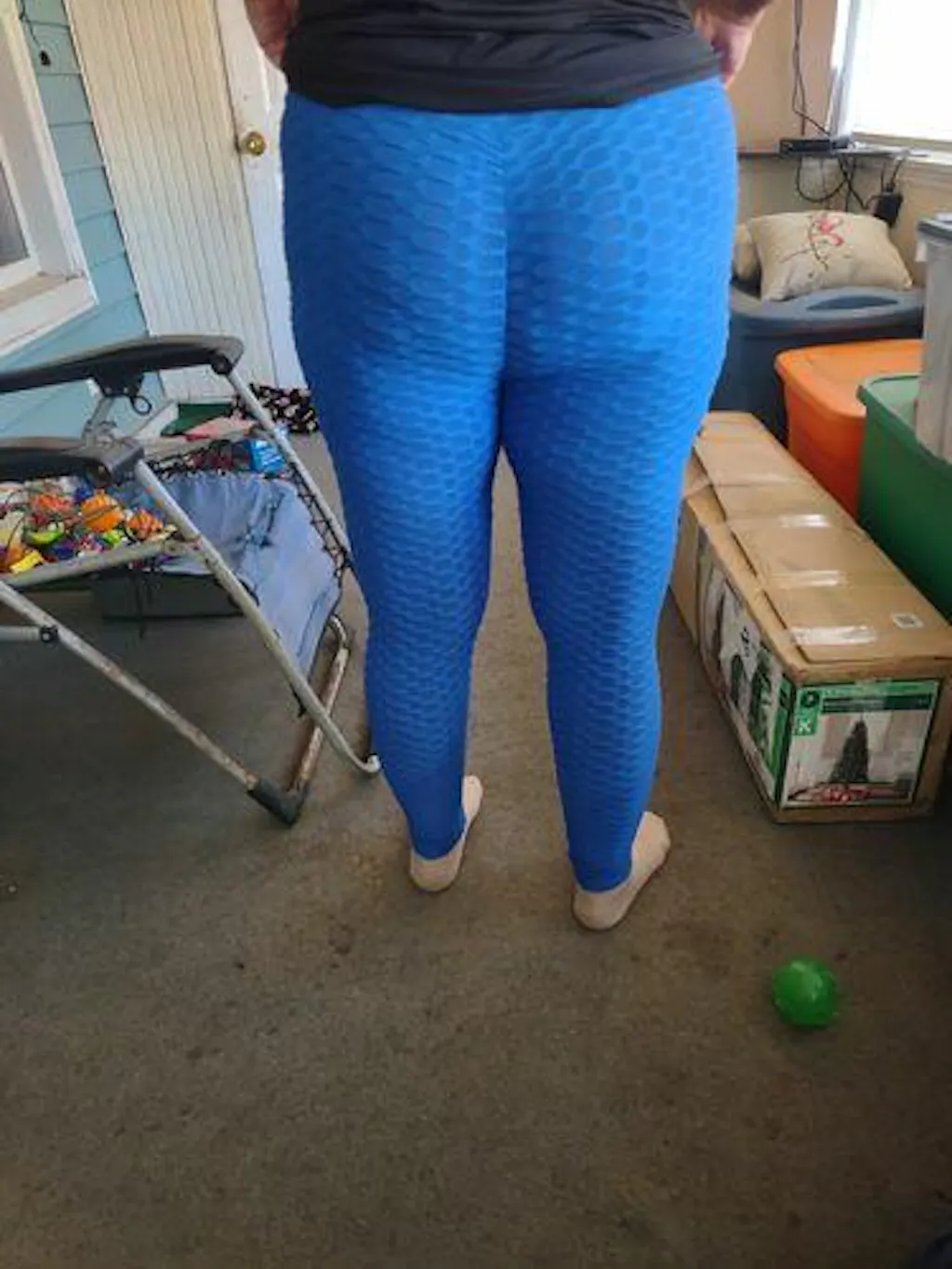 Booty Lifting Anti-Cellulite Scrunch Leggings – No Pocket main image 1
