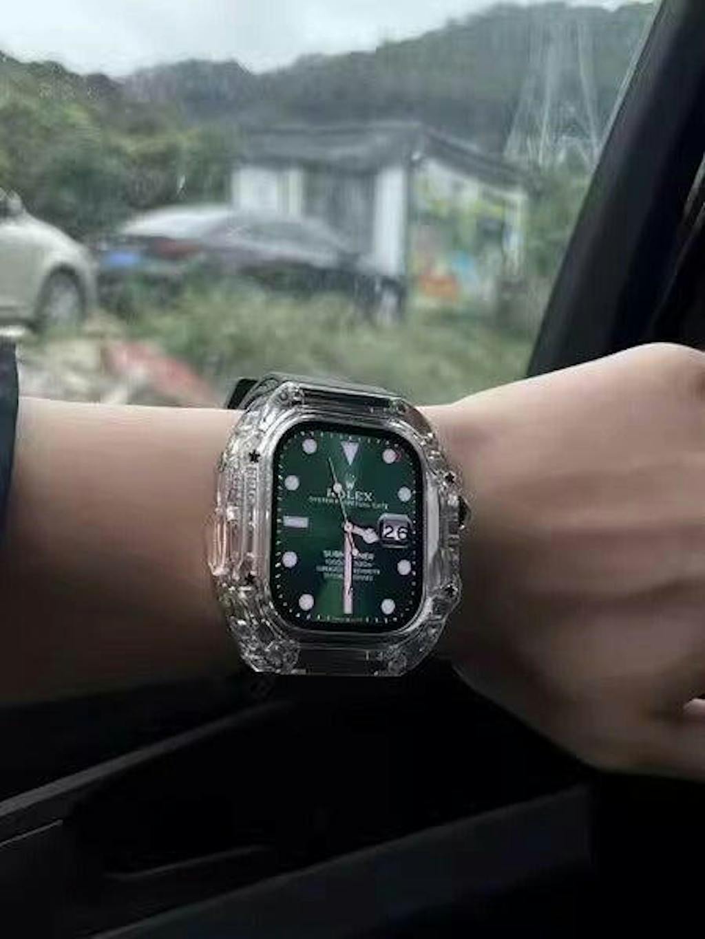 Ice Cube Apple Watch Case Transparent Design Kewusuma