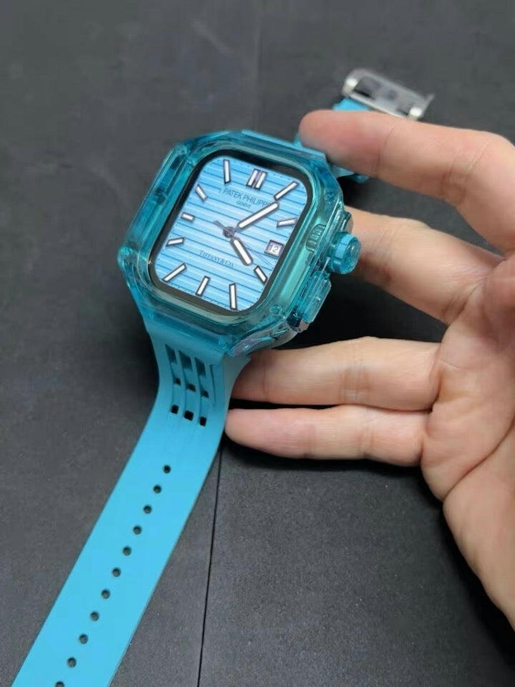 Gem Series Apple Watch Case Transparent Design in Vibrant Colors