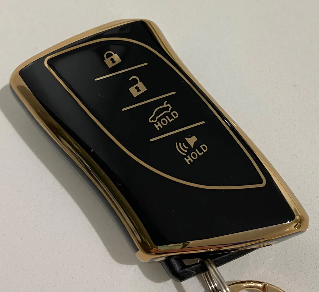 Lexus Car Key Cover (2019+) 4 button | IS200, IS250, IS300, IS350, ES300, RC200T﻿, RC300, RC350, LX570, NX200, NX300, RX350, RX450 key fob cover