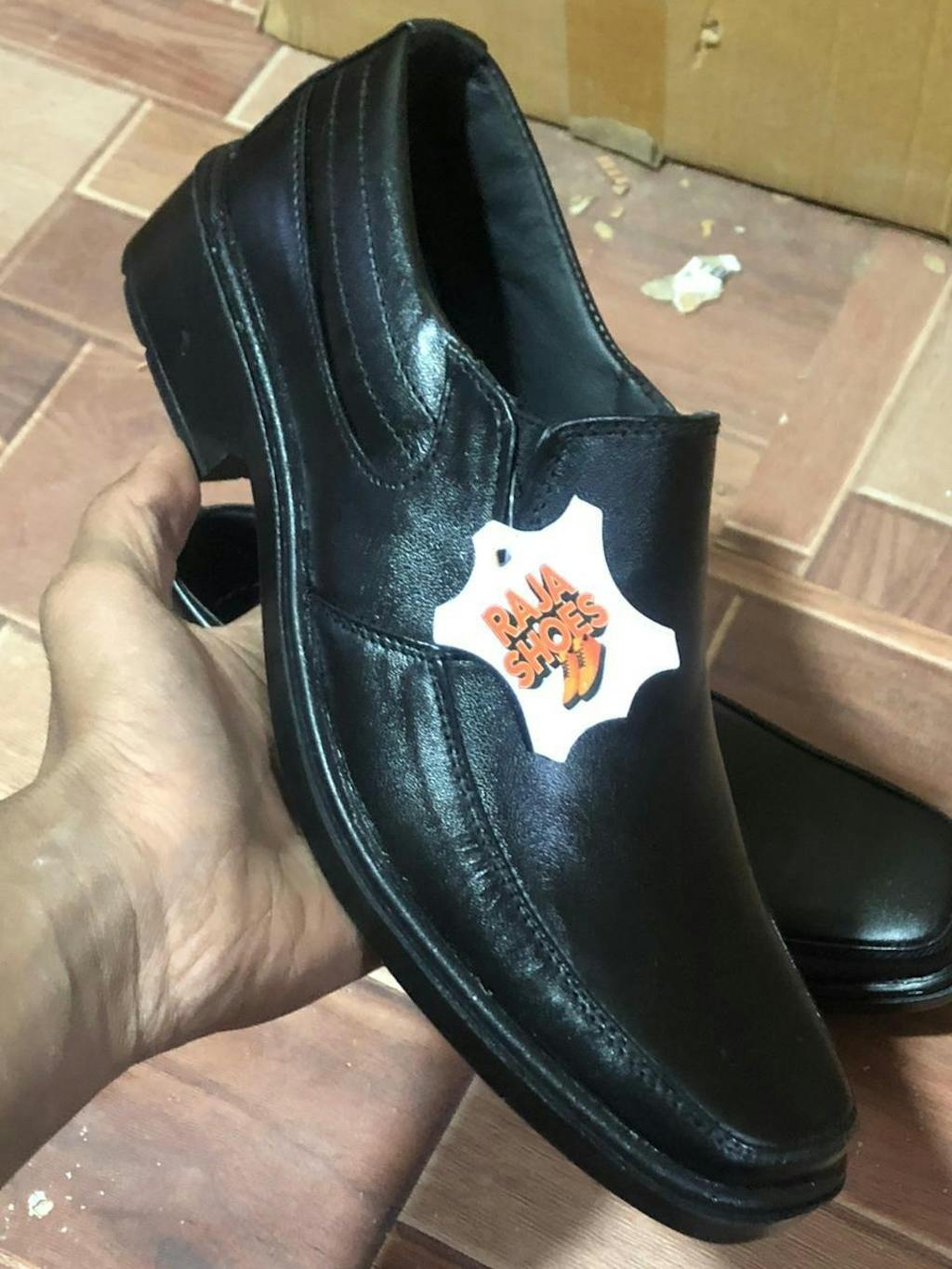 Buy Cow Leather Formal Shoes In 39/47 | Available In XL Sizes - [2048-39/47]