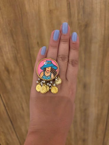 Saint Classic Multi Color Hand Painted (Ring) HP-RG-006