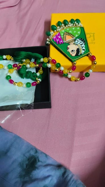 Hemlata Traditional  Green Hand Painted (Necklace) HP-NP-044