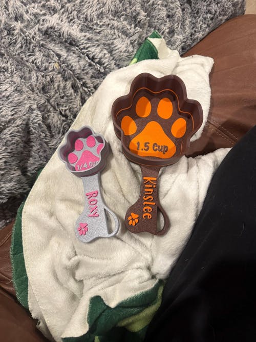 Personalized Paw Shaped Dog Food Scoop