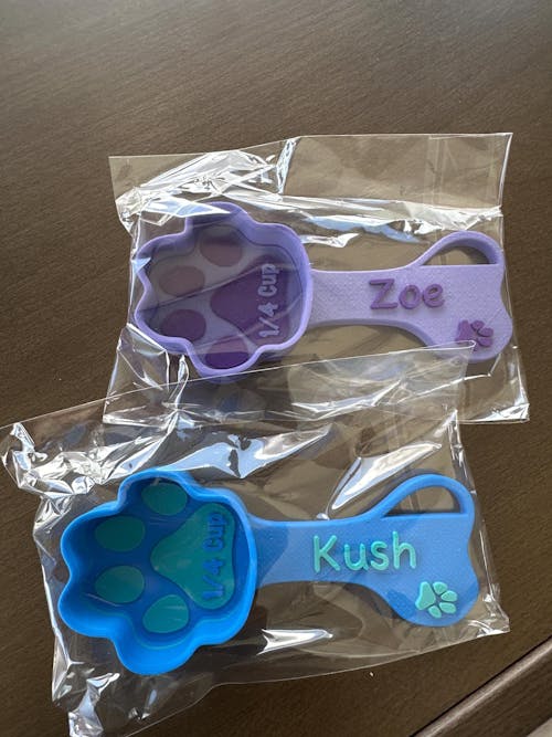 Personalized Paw Shaped Dog Food Scoop