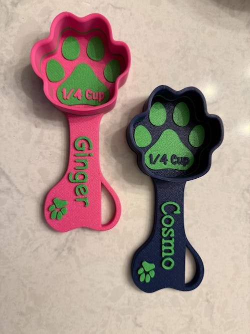 Personalized Paw Shaped Dog Food Scoop