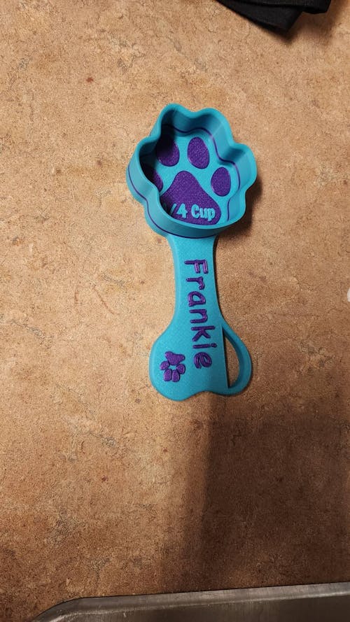 Personalized Paw Shaped Dog Food Scoop