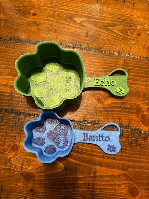 Personalized Paw Shaped Dog Food Scoop