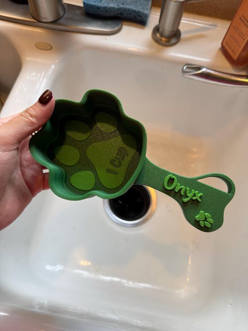 Personalized Paw Shaped Dog Food Scoop