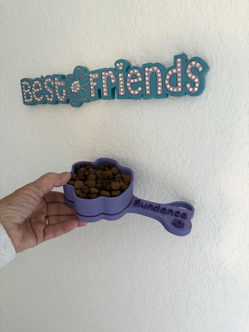 Personalized Paw Shaped Dog Food Scoop