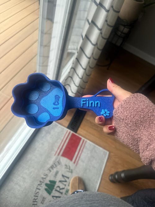 Personalized Paw Shaped Dog Food Scoop