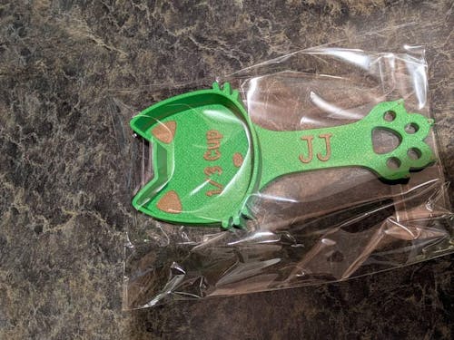 Personalized Cat Food Scoops (Cat)