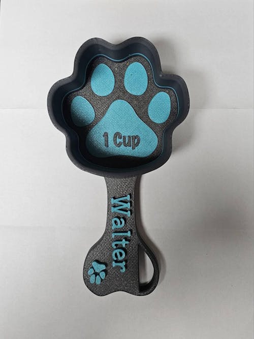 Personalized Paw Shaped Dog Food Scoop