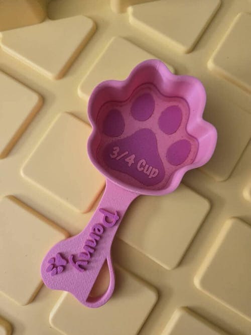 Personalized Paw Shaped Dog Food Scoop