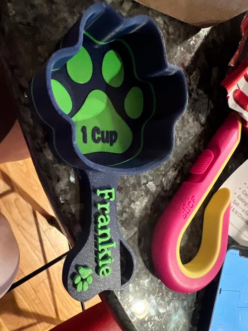 Personalized Paw Shaped Dog Food Scoop