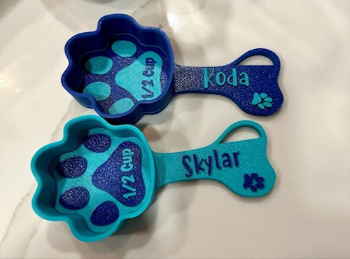 Personalized Paw Shaped Dog Food Scoop