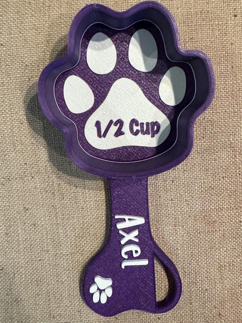 Personalized Paw Shaped Dog Food Scoop