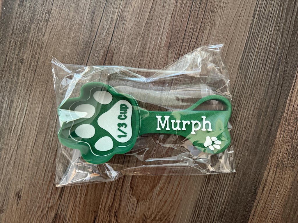 Personalized Paw Shaped Dog Food Scoop