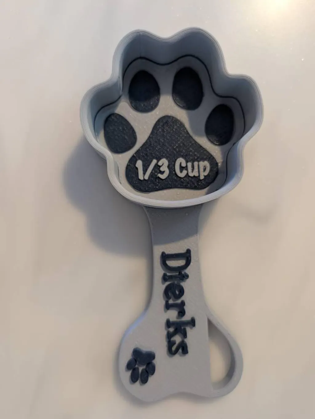 Personalized Paw Shaped Dog Food Scoop