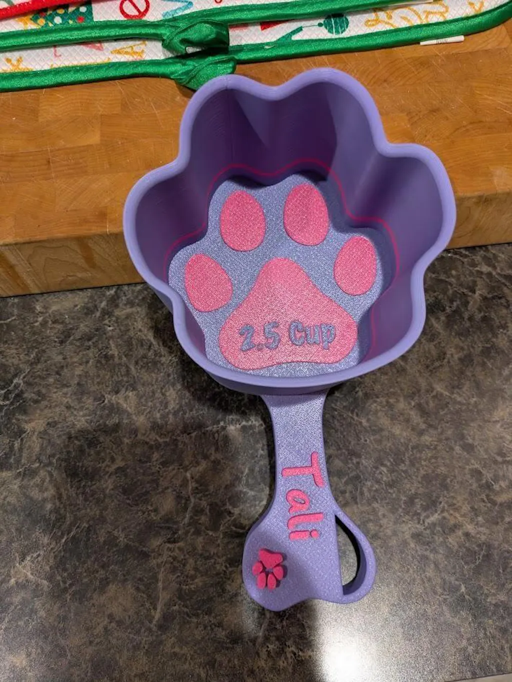 Personalized Paw Shaped Dog Food Scoop
