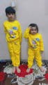 Yellow Robot Sweatshirt and Pants Set