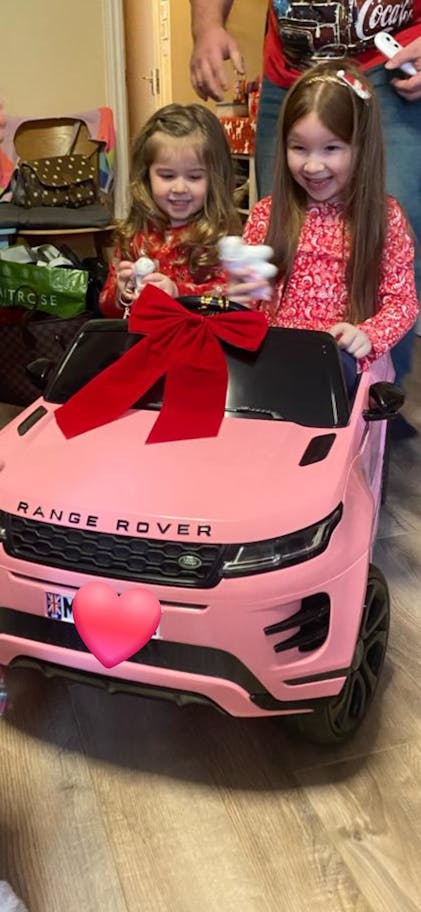 Pink Range Rover Kids Evoque Ride On Car Evoque Range Rover Kids