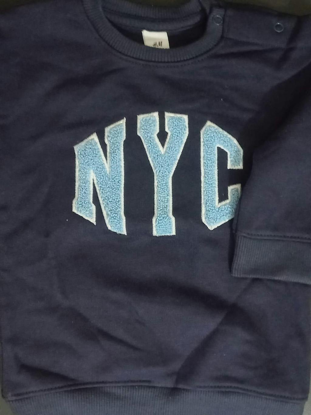 HM NYC towel Embroided Sweatshirt 13736