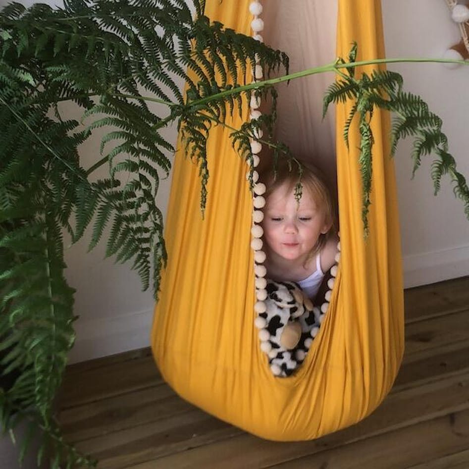 Cocoon Swing Fabric Pod Chair Cacoon Pod Candy Floss – Vivere USA