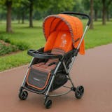 Baby Stroller with Safety Belt & Canopy  Lightweight Foldable Pram for Outdoor Use