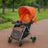 Baby Stroller with Safety Belt & Canopy  Lightweight Foldable Pram for Outdoor Use