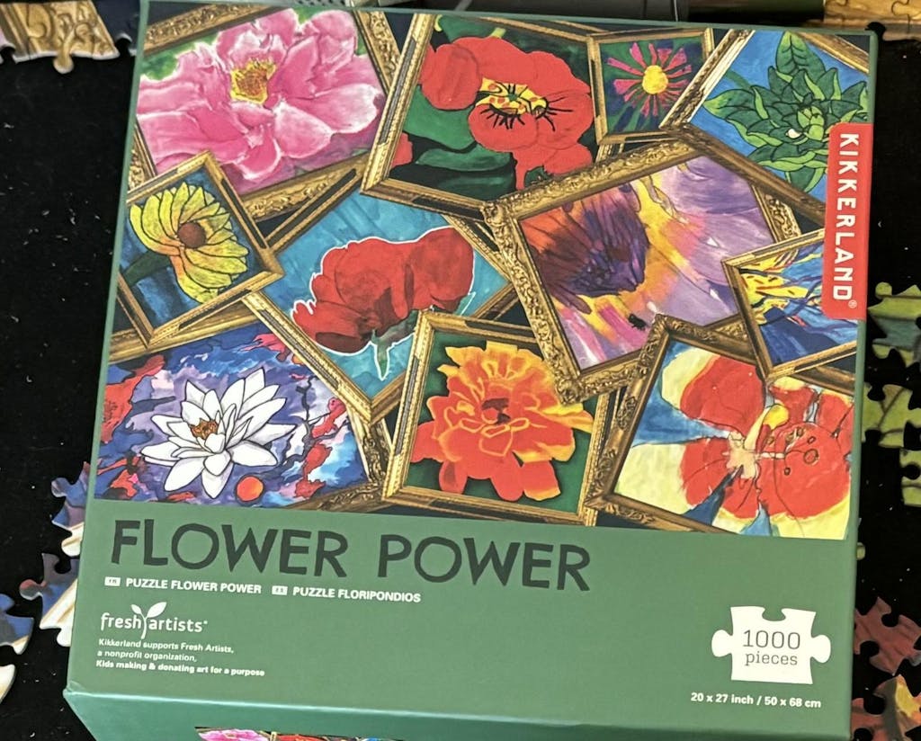 Flower Power Puzzle Kikkerland Design Inc